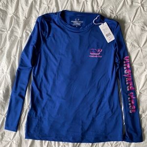 Vineyard Vines, Blue Long Sleeve Dry Fit, Small